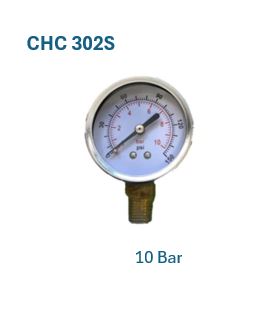 10 Bar Pressure Gauge 50mm bottom entry