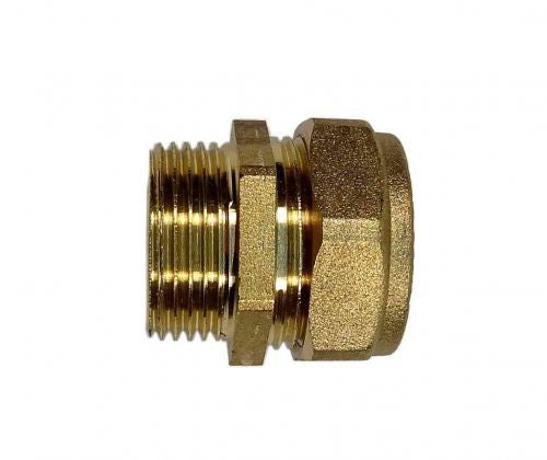 22 mm UK copper to 3/4 male BSP compression