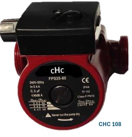 Pump 6m head 3 speed 130mm body