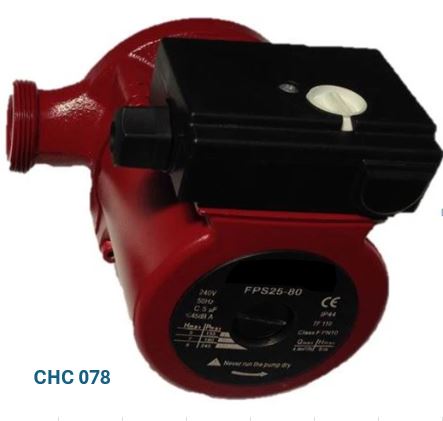 Pump 8m head 3 speed  180mm body