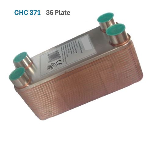 36 Plate Heat Exchanger 3/4" BSP Port