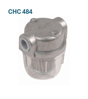 Diesel fuel filter with clear plastic bowl